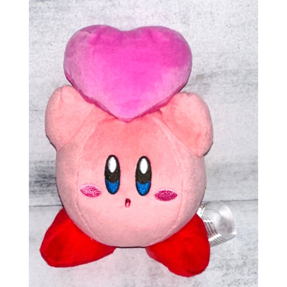 Club Mocchi Mocchi Nintendo Junior 6" Plush - Kirby with Friend Heart